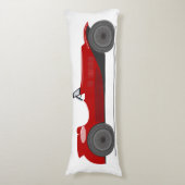  rode sportwagen Converteerbaar Retro Beddengoed Lichaamskussen (Voorkant Verticaal)