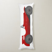  rode sportwagen Converteerbaar Retro Beddengoed Lichaamskussen (Achterkant (Verticaal))