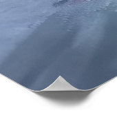 Rode sportwagen op de weg | AI Art Poster (Hoek)