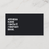 rode sportwagen visitekaartje (Achterkant)