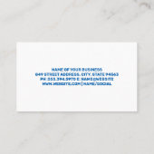 Rode sportwagen zeepbellen | autowasplaats visitekaartje (Achterkant)