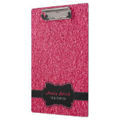 Rode sprankelende glitter klembord (Links)