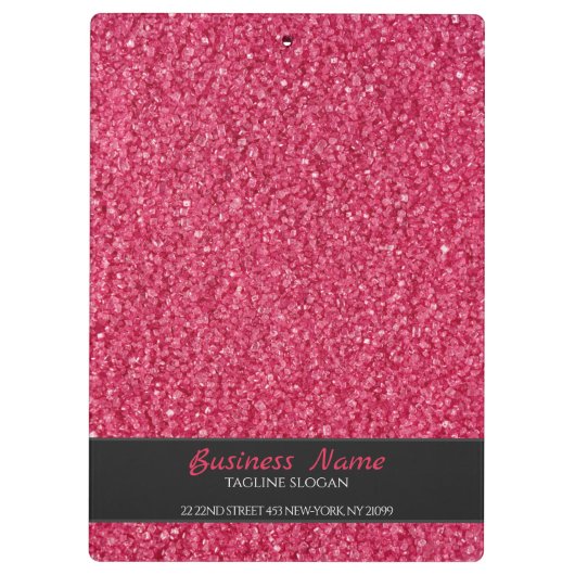 Rode sprankelende glitter klembord (Achterkant)