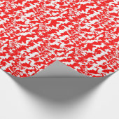 Rode Spray Cadeaupapier (Hoek)