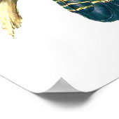 Rode staarten, zwarte (Bankzische) Cockatoten. Poster (Hoek)