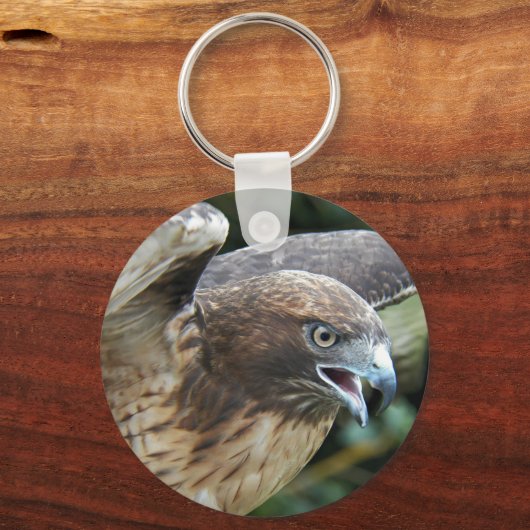 Rode-staartHawk foto Sleutelhanger (Voorkant)
