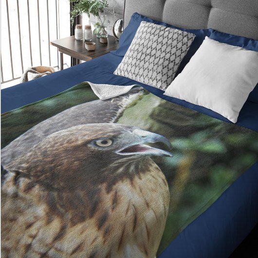 Rode-staartHawk Raptor Foto Fleece Deken