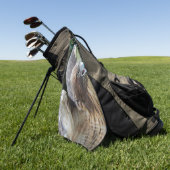 Rode-staartHawk Raptor Foto Golfhanddoek (Groen)