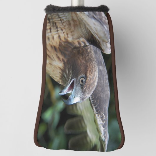 Rode-staartHawk Raptor Foto Golfheadcover (Draai 90)