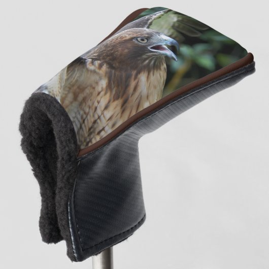Rode-staartHawk Raptor Foto Golfheadcover (3/4 voorkant)