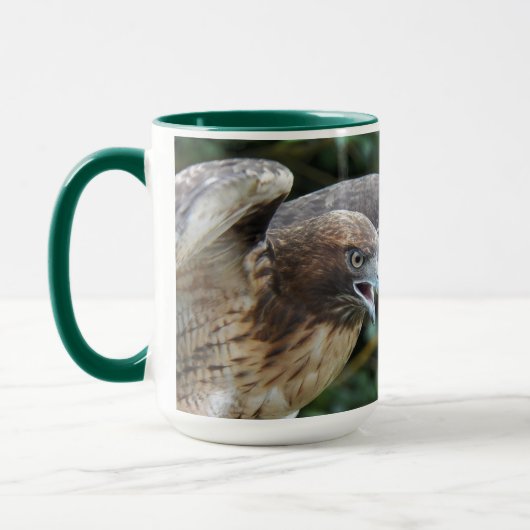 Rode-staartHawk Raptor Foto Mok (Links)