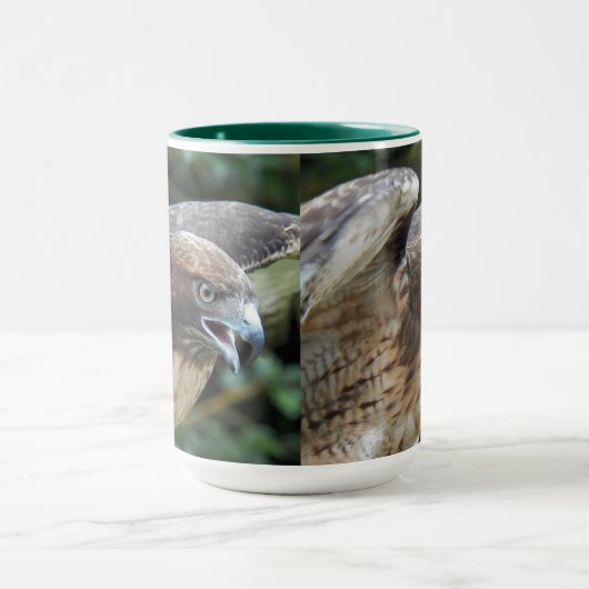 Rode-staartHawk Raptor Foto Mok (Midden)