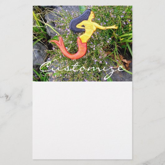 rode staartzeemeermin briefpapier (Voorkant)