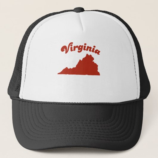 Rode staat VIRGINIA Trucker Pet (Voorkant)