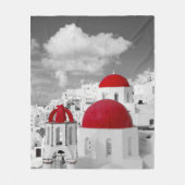 Rode stad fleece deken (Voorkant)