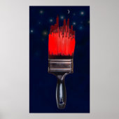 rode stad poster (Voorkant)