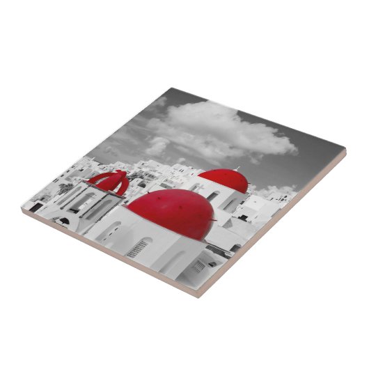 Rode stad tegeltje (Zijkant)