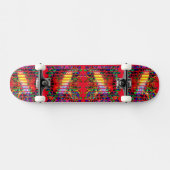 Rode staggerband persoonlijk skateboard (Horizontaal)