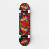 Rode staggerband persoonlijk skateboard (Voorkant)