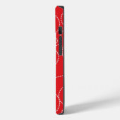  rode stalen telefoontas Case-Mate iPhone case (Achterkant / Links)