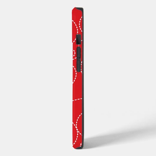  rode stalen telefoontas Case-Mate iPhone case (Achterkant / Links)