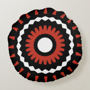 Rode stam Mandala Rond Kussen