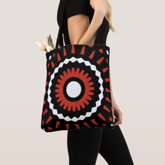 Rode stam Mandala Tote Bag (Dichtbij)