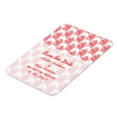 Rode stampijlen sparen de Datum Flexi Magnet Magneet (Linkerzijde)