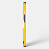Rode Standaard Lint Sjabloon door Kenneth Yoncich iPhone Hoesje (Linkerkant)