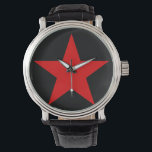 RODE STAR HORLOGE<br><div class="desc">Een rode ster, met vijf punten en vulling ( Bevorderen), is een belangrijk symbool dat vaak wordt geassocieerd met de communistische ideologie, met name in combinatie met hamer en sikkel. Het is wijd gebruikt in vlaggen, staatsemblemen, monumenten, ornamenten, en logo's. Red Star is ook Alexander Bogdanov's science fiction roman uit...</div>