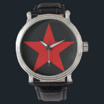 RODE STAR HORLOGE<br><div class="desc">Een rode ster, met vijf punten en vulling ( Bevorderen), is een belangrijk symbool dat vaak wordt geassocieerd met de communistische ideologie, met name in combinatie met hamer en sikkel. Het is wijd gebruikt in vlaggen, staatsemblemen, monumenten, ornamenten, en logo's. Red Star is ook Alexander Bogdanov's science fiction roman uit...</div>