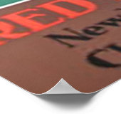 Rode Star-lijntitanische  reclame Poster (Hoek)