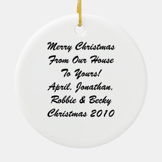 Rode Star-zwarte sierboom Keramisch Ornament (Achterkant)