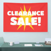 Rode Starburst Clearance Sale Banner (Beurs)