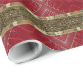 Rode status: mooie streep cadeaupapier (Rol Hoek)