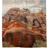 rode steen douchegordijn (Voorkant)