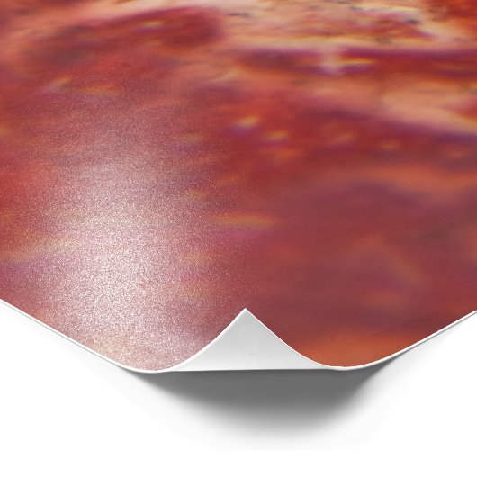 Rode steen foto afdruk (Hoek)