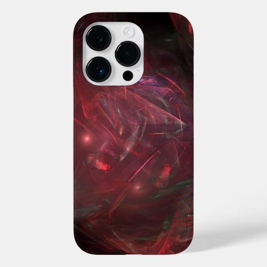 rode steen kristal abstracte kunst Case-Mate iPhone case (Achterkant)