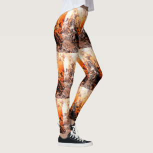 rode steengraffiti leggings