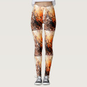 rode steengraffiti leggings (Voorkant)