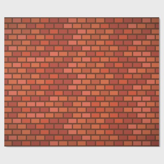 Rode steenwand cadeaupapier (Vlak)