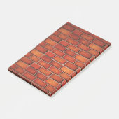 Rode steenwand post-it® notes (Schuin)