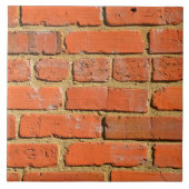 Rode steenwand tegeltje (Voorkant)