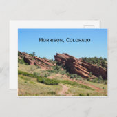 rode stenen in Morrison, Colorado Briefkaart (Voorkant / Achterkant)