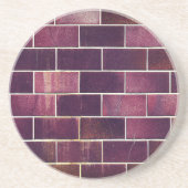 Rode stenen zandsteen onderzetter (Voorkant)