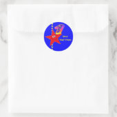 Rode Ster 1e Verjaardag Stickers (Tas)