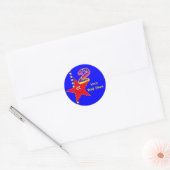 Rode Ster 2e Verjaardag Stickers (Envelop)