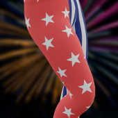 Rode Ster Blauwe Strepen Leuke Zomerse Leggings