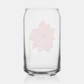 Rode Ster Bloem Blank Blikvorm Glas (Achterkant)
