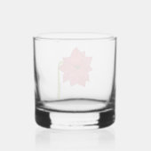 Rode Ster Bloem Blank Whisky Glas (Achterkant)